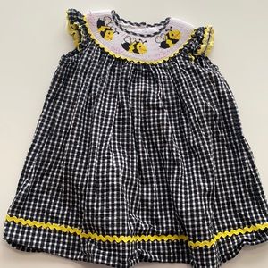 Smocked Bumble Bee 2T Dress